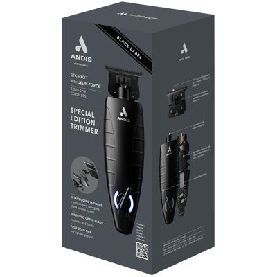 Andis, Tondeuse barbe + cheveux, GTX-EXO Trimmer ORL-S - Publicité Andis, Tondeuse barbe + cheveux, GTX-EXO Trimmer ORL-S - Publicité