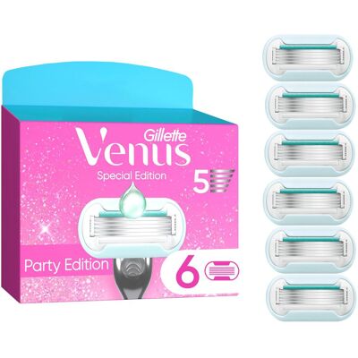 Gillette Rasoir, Rasoir Venus Glitter Party Edition – 6 lames - Publicité Gillette Rasoir, Rasoir Venus Glitter Party Edition – 6 lames - Publicité