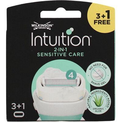 Wilkinson, Lame de rasoir, Lames Intuition Sensitive Care 4 pièces (4x) - Publicité Wilkinson, Lame de rasoir, Lames Intuition Sensitive Care 4 pièces (4x) - Publicité