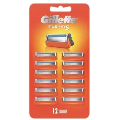 Gillette Rasoir, Fusion 5 Razor 12 Pack - Publicité Gillette Rasoir, Fusion 5 Razor 12 Pack - Publicité
