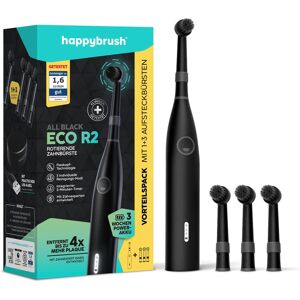 happybrush Eco R2 Allblack - Brosse à dents électrique 3 modes - Publicité happybrush Eco R2 Allblack - Brosse à dents électrique 3 modes - Publicité