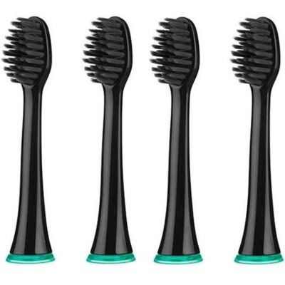 Embouts de Brosse Sonique SEYSSO Carbon - 4 pcs - Publicité Embouts de Brosse Sonique SEYSSO Carbon - 4 pcs - Publicité
