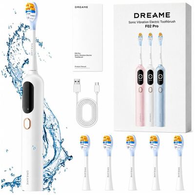 Dreame, Brosse à dents électrique, F02 Pro Set Blanc - Publicité Dreame, Brosse à dents électrique, F02 Pro Set Blanc - Publicité