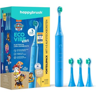 happybrush ECO VIBE KIDS Paw Patrol - Brosse à dents électrique - Publicité happybrush ECO VIBE KIDS Paw Patrol - Brosse à dents électrique - Publicité