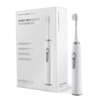 Whitewash SW2000 Brosse à dents sonique - Brosse électrique - Publicité Whitewash SW2000 Brosse à dents sonique - Brosse électrique - Publicité