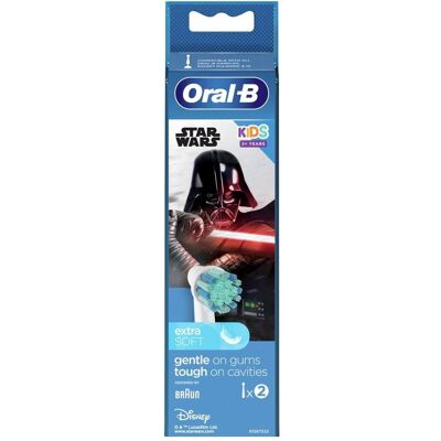 Têtes de rechange Oral B Vitality D100 Kids StarWars - Brossettes électriques pour enfants - Publicité Têtes de rechange Oral B Vitality D100 Kids StarWars - Brossettes électriques pour enfants - Publicité