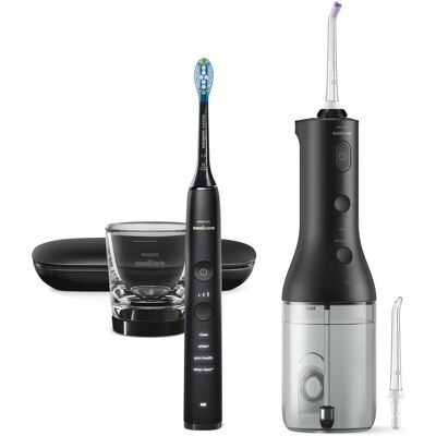 Philips Sonicare, Brosse à dents électrique, Diamond Clean 9000 & Cordless Power Flosser 3000 - Publicité Philips Sonicare, Brosse à dents électrique, Diamond Clean 9000 & Cordless Power Flosser 3000 - Publicité