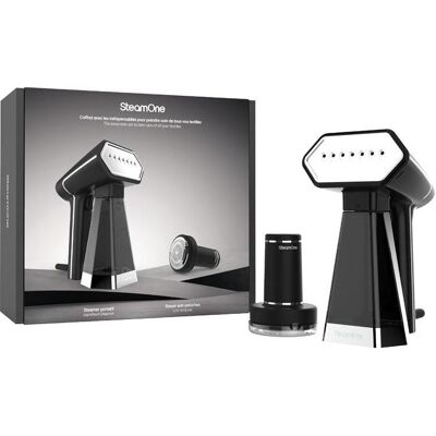 SteamOne SN300B+RP10B, Défroisseur, Noir - Publicité SteamOne SN300B+RP10B, Défroisseur, Noir - Publicité