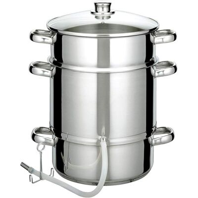 GSM 555975 - Extracteur en Acier Inoxydable avec Couvercle en Verre - 26cm - Publicité GSM 555975 - Extracteur en Acier Inoxydable avec Couvercle en Verre - 26cm - Publicité