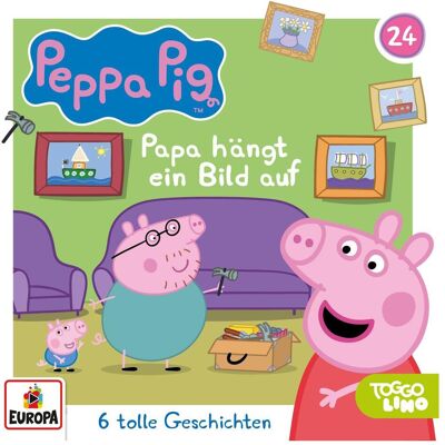 Europa Peppa Pig 24 - Papa accroche un tableau, Livres audio - Publicité Europa Peppa Pig 24 - Papa accroche un tableau, Livres audio - Publicité