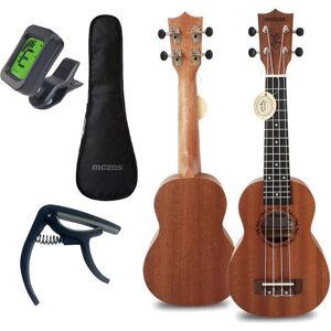 Mozo Gecko soprano ukulele rinkinys (Soprano), Ukulélé, Marron - Publicité Mozo Gecko soprano ukulele rinkinys (Soprano), Ukulélé, Marron - Publicité