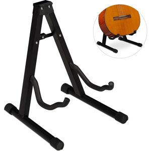 Relaxdays Support guitare, pliable (Basse électrique, Guitare, Guitare électrique), Pied + support pour instrument, Noir - Publicité Relaxdays Support guitare, pliable (Basse électrique, Guitare, Guitare électrique), Pied + support pour instrument, Noir - Publicité