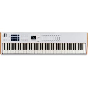 Arturia KeyLab 88 Mk3 (Clavier), Contrôleur MIDI, Blanc, Noir - Publicité Arturia KeyLab 88 Mk3 (Clavier), Contrôleur MIDI, Blanc, Noir - Publicité