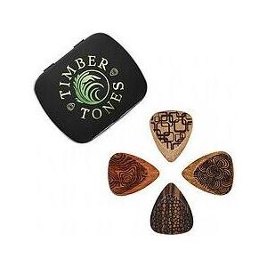 Timber Tone Laser Tones Grip Mixed Tin of 4, Médiator - Publicité Timber Tone Laser Tones Grip Mixed Tin of 4, Médiator - Publicité
