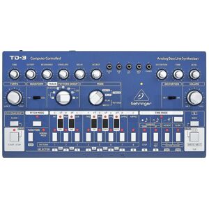 Behringer TD-3-BU Syntezator linii basowej niebieski, Synthétiseur, Bleu - Publicité Behringer TD-3-BU Syntezator linii basowej niebieski, Synthétiseur, Bleu - Publicité