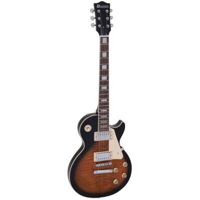 Dimavery LP-700 Guitare électrique, marron flammé (Guitare électrique), Guitare, Marron - Publicité Dimavery LP-700 Guitare électrique, marron flammé (Guitare électrique), Guitare, Marron - Publicité