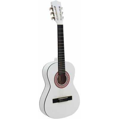 Dimavery AC-303 Guitare classique 1/2, blanc (Guitare acoustique, Bois noir, Okoume, Tilleul), Guitare, Blanc - Publicité Dimavery AC-303 Guitare classique 1/2, blanc (Guitare acoustique, Bois noir, Okoume, Tilleul), Guitare, Blanc - Publicité