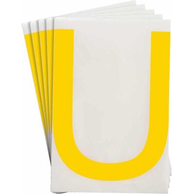 Brady, Rouleau d’étiquettes, Étiquettes ToughStripe avec numéros et lettres, jaunes (146.05 mm) - Publicité Brady, Rouleau d’étiquettes, Étiquettes ToughStripe avec numéros et lettres, jaunes (146.05 mm) - Publicité