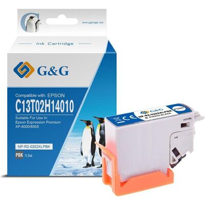 G&G, Cartouche d'impression, kompatibel Ink mit C13T02H14010, NP-E-0202XLPBK, photo black - Publicité G&G, Cartouche d'impression, kompatibel Ink mit C13T02H14010, NP-E-0202XLPBK, photo black - Publicité