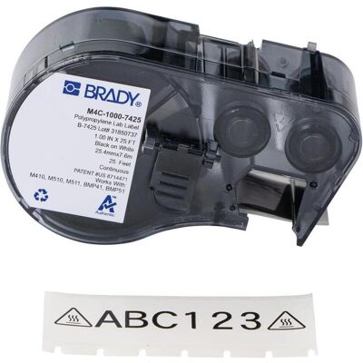 Brady, Rouleau d’étiquettes, Cryogénique résistant aux produits chimiques (25.40 mm) - Publicité Brady, Rouleau d’étiquettes, Cryogénique résistant aux produits chimiques (25.40 mm) - Publicité