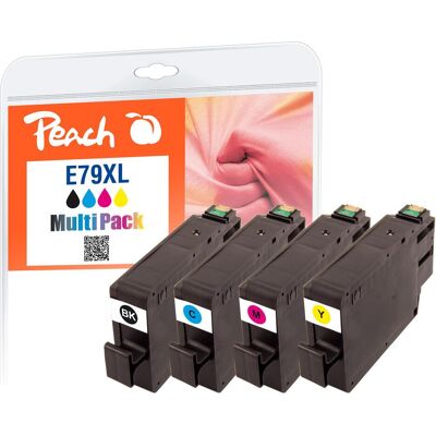 Peach, Cartouche d'impression, 79XL MultiP bk, c, m, y (C, CF, M, Y) - Publicité Peach, Cartouche d'impression, 79XL MultiP bk, c, m, y (C, CF, M, Y) - Publicité