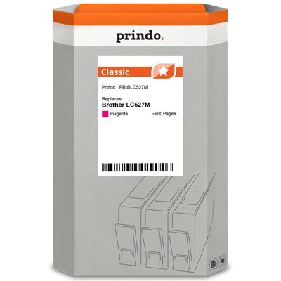 Prindo, Cartouche d'impression, compatible avec Brother LC527M (M) - Publicité Prindo, Cartouche d'impression, compatible avec Brother LC527M (M) - Publicité