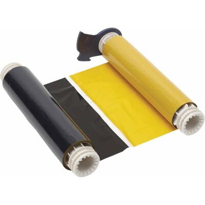 Brady B85-R-220x60-BK/YL-380P, Ruban, noir/jaune, 220.00 mm x 60.00 m, longueur de la zone d'impression, Imprimante : accessoires - Publicité Brady B85-R-220x60-BK/YL-380P, Ruban, noir/jaune, 220.00 mm x 60.00 m, longueur de la zone d'impression, Imprimante : accessoires - Publicité