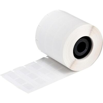 Brady, Rouleau d’étiquettes, BPT-311-427, Vinyle, blanc/transparent, auto-laminé, 25.40 x 12.70(31.75) mm, 3 pistes - Publicité Brady, Rouleau d’étiquettes, BPT-311-427, Vinyle, blanc/transparent, auto-laminé, 25.40 x 12.70(31.75) mm, 3 pistes - Publicité