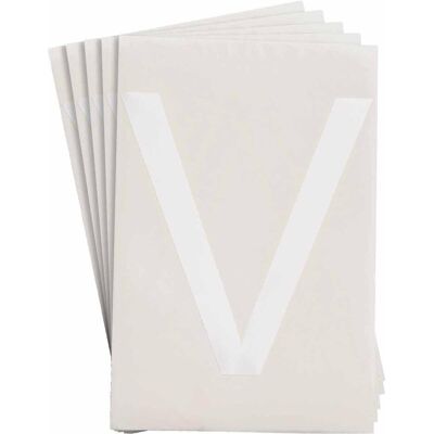 Brady, Rouleau d’étiquettes, Étiquettes ToughStripe avec numéros et lettres, blanches (146.05 mm) - Publicité Brady, Rouleau d’étiquettes, Étiquettes ToughStripe avec numéros et lettres, blanches (146.05 mm) - Publicité