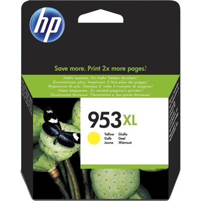 HP Cartouche d'impression, Cartouche F6U18AE n°953XL - Jaune (Y) - Publicité HP Cartouche d'impression, Cartouche F6U18AE n°953XL - Jaune (Y) - Publicité