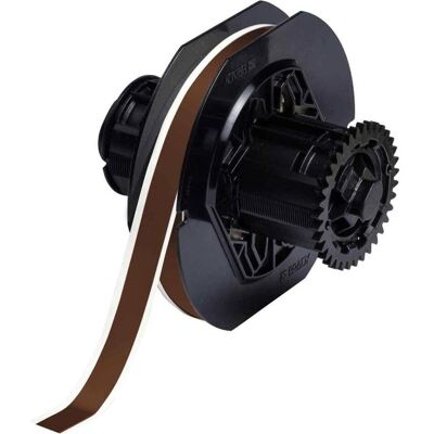 Brady, Rouleau d’étiquettes, B30C-500-595-BR, Vinyle haute performance, marron, brillant, 12.70 mm x 30.48 m, permanent, continu (19.05 mm) - Publicité Brady, Rouleau d’étiquettes, B30C-500-595-BR, Vinyle haute performance, marron, brillant, 12.70 mm x 30.48 m, permanent, continu (19.05 mm) - Publicité