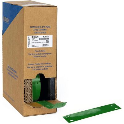 Brady, Rouleau d’étiquettes, BM71-15x75-7598-GN, polyester, vert, brillant, 15.00 x 75.00 mm, non adhésif, gros rouleau (2 - Publicité Brady, Rouleau d’étiquettes, BM71-15x75-7598-GN, polyester, vert, brillant, 15.00 x 75.00 mm, non adhésif, gros rouleau (2 - Publicité