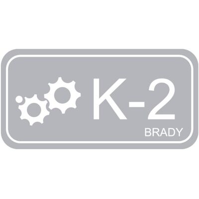 Brady, Rouleau d’étiquettes, B-7527, Étiquette en polypropylène, Energy Source Tag - Kinetic, 75 x 38mm, Gris sur Blanc, - Publicité Brady, Rouleau d’étiquettes, B-7527, Étiquette en polypropylène, Energy Source Tag - Kinetic, 75 x 38mm, Gris sur Blanc, - Publicité