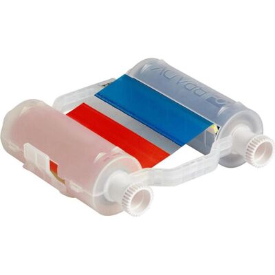 Brady B30-R10000-RB-16, Ruban d'impression, rouge et bleu, 110.00 mm x 60.00 m, 400.00 mm longueur de la, Imprimante : accessoires - Publicité Brady B30-R10000-RB-16, Ruban d'impression, rouge et bleu, 110.00 mm x 60.00 m, 400.00 mm longueur de la, Imprimante : accessoires - Publicité