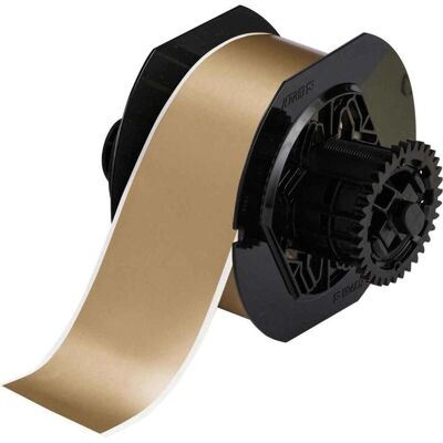 Brady, Rouleau d’étiquettes, B30C-2250-595-GD, Vinyle haute performance, or, brillant, 57.15 mm x 30.48 m, permanent, continu (63.50 mm) - Publicité Brady, Rouleau d’étiquettes, B30C-2250-595-GD, Vinyle haute performance, or, brillant, 57.15 mm x 30.48 m, permanent, continu (63.50 mm) - Publicité