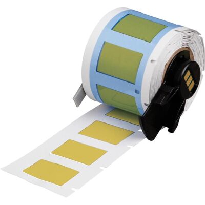Brady, Rouleau d’étiquettes, M6-375-1-345-YL, manchons thermorétractables en permaculture, fluorure de polyvinyle - Publicité Brady, Rouleau d’étiquettes, M6-375-1-345-YL, manchons thermorétractables en permaculture, fluorure de polyvinyle - Publicité