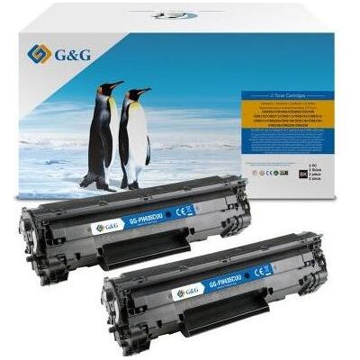 G&G, Toner, Toner ersetzt Canon 728 Kompatibel 2er-Pack Schwarz - Kompatibel - Original - Publicité G&G, Toner, Toner ersetzt Canon 728 Kompatibel 2er-Pack Schwarz - Kompatibel - Original - Publicité