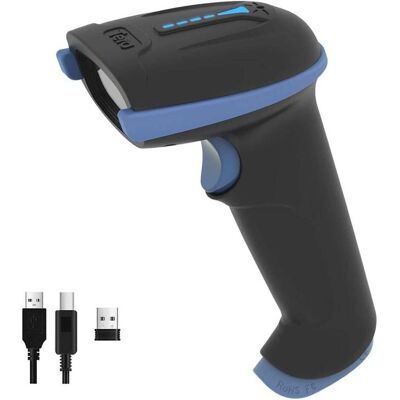 Tera Barcode Scanner D5100 2D Wireless Barcode Scanner Keil blau (Code QR, Codes à barres 1D, Codes à barres 2D), Lecteur de codes barres, Bleu - Publicité Tera Barcode Scanner D5100 2D Wireless Barcode Scanner Keil blau (Code QR, Codes à barres 1D, Codes à barres 2D), Lecteur de codes barres, Bleu - Publicité