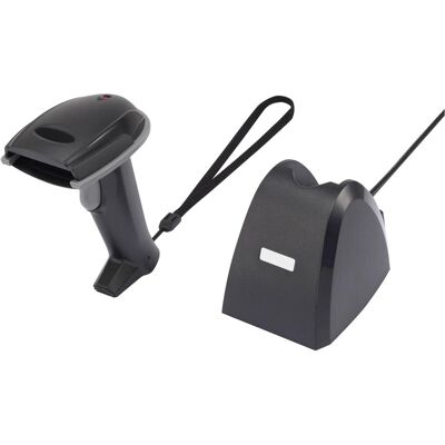 Renkforce Scanner de codes à barres sans fil 1D (Codes à barres 1D), Lecteur de codes barres, Noir - Publicité Renkforce Scanner de codes à barres sans fil 1D (Codes à barres 1D), Lecteur de codes barres, Noir - Publicité