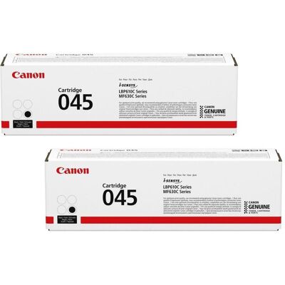 Canon Toner, Toner original 045 pack de deux noir (OP1242C002DP) - Publicité Canon Toner, Toner original 045 pack de deux noir (OP1242C002DP) - Publicité