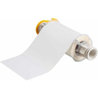 Brady, Rouleau d’étiquettes, B85-150x15-569-WT, polyester haute performance, blanc, brillant, 150.00 mm x 15.00 m, permanent (158.75 mm) - Publicité Brady, Rouleau d’étiquettes, B85-150x15-569-WT, polyester haute performance, blanc, brillant, 150.00 mm x 15.00 m, permanent (158.75 mm) - Publicité