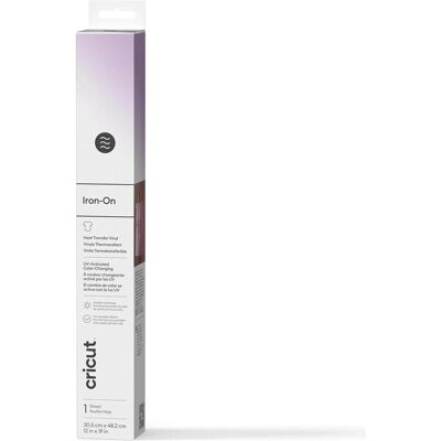 Cricut, Machine de découpe : accessoires, Iron-On UV color change 30x48cm Pastel Violet (P) - Publicité Cricut, Machine de découpe : accessoires, Iron-On UV color change 30x48cm Pastel Violet (P) - Publicité