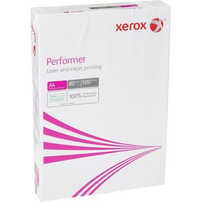 Xerox Papier, Performer (A4, 500 feuilles, 80 g/m²) - Publicité Xerox Papier, Performer (A4, 500 feuilles, 80 g/m²) - Publicité