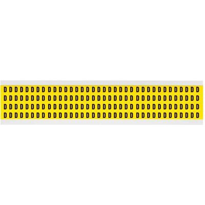 Brady, Rouleau d’étiquettes, 3400-D, B-499, noir sur jaune, 6 x 9mm, lettre D, hauteur des caractères 6,3mm(25 K. á 144 E.) - Publicité Brady, Rouleau d’étiquettes, 3400-D, B-499, noir sur jaune, 6 x 9mm, lettre D, hauteur des caractères 6,3mm(25 K. á 144 E.) - Publicité