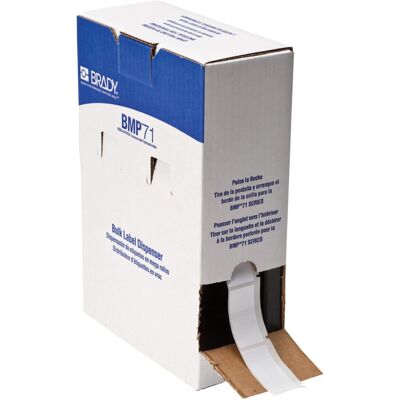 Brady, Rouleau d’étiquettes, BM-20-423, polyester, blanc, brillant, 25.40 x 50.80 mm, permanent, gros rouleau (1000 unités) (33.32 mm) - Publicité Brady, Rouleau d’étiquettes, BM-20-423, polyester, blanc, brillant, 25.40 x 50.80 mm, permanent, gros rouleau (1000 unités) (33.32 mm) - Publicité