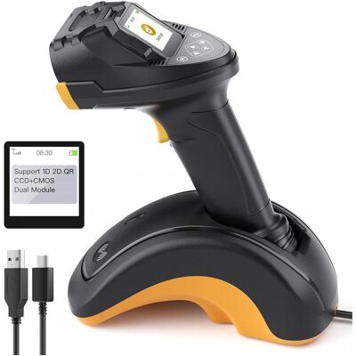 Inateck Barcodescanner Pro8 Black with data transfer station (Codes à barres 1D, Codes à barres 2D), Lecteur de codes barres, Noir - Publicité Inateck Barcodescanner Pro8 Black with data transfer station (Codes à barres 1D, Codes à barres 2D), Lecteur de codes barres, Noir - Publicité