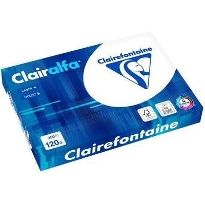 Clairefontaine, Papier, Clairalfa (A4, 250 feuilles, 120 g/m²) - Publicité Clairefontaine, Papier, Clairalfa (A4, 250 feuilles, 120 g/m²) - Publicité