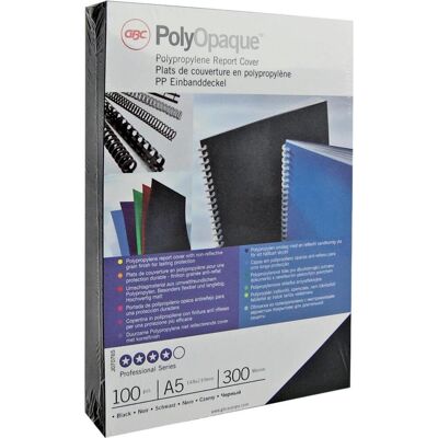 GBC Couverture PolyOpaque, Relieuse : accessoires, Noir - Publicité GBC Couverture PolyOpaque, Relieuse : accessoires, Noir - Publicité