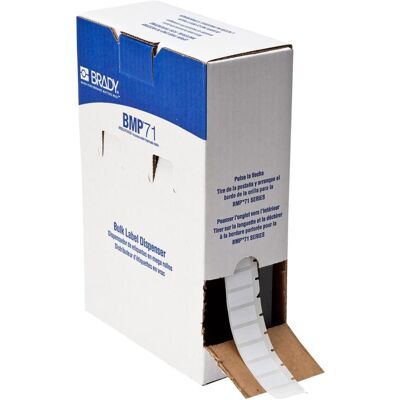 Brady, Rouleau d’étiquettes, BM-17-423, polyester, blanc, brillant, 25.40 x 12.70 mm, permanent, gros rouleau (5000 unités) (33.32 mm) - Publicité Brady, Rouleau d’étiquettes, BM-17-423, polyester, blanc, brillant, 25.40 x 12.70 mm, permanent, gros rouleau (5000 unités) (33.32 mm) - Publicité