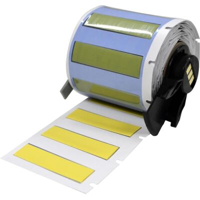Brady, Rouleau d’étiquettes, M6-250-175-345-YL, manchons thermorétractables en permola, fluorure de polyvinyle (57.15 mm) - Publicité Brady, Rouleau d’étiquettes, M6-250-175-345-YL, manchons thermorétractables en permola, fluorure de polyvinyle (57.15 mm) - Publicité